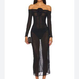 Maygel Coronel Heliosa Maxi Dress in Ebony